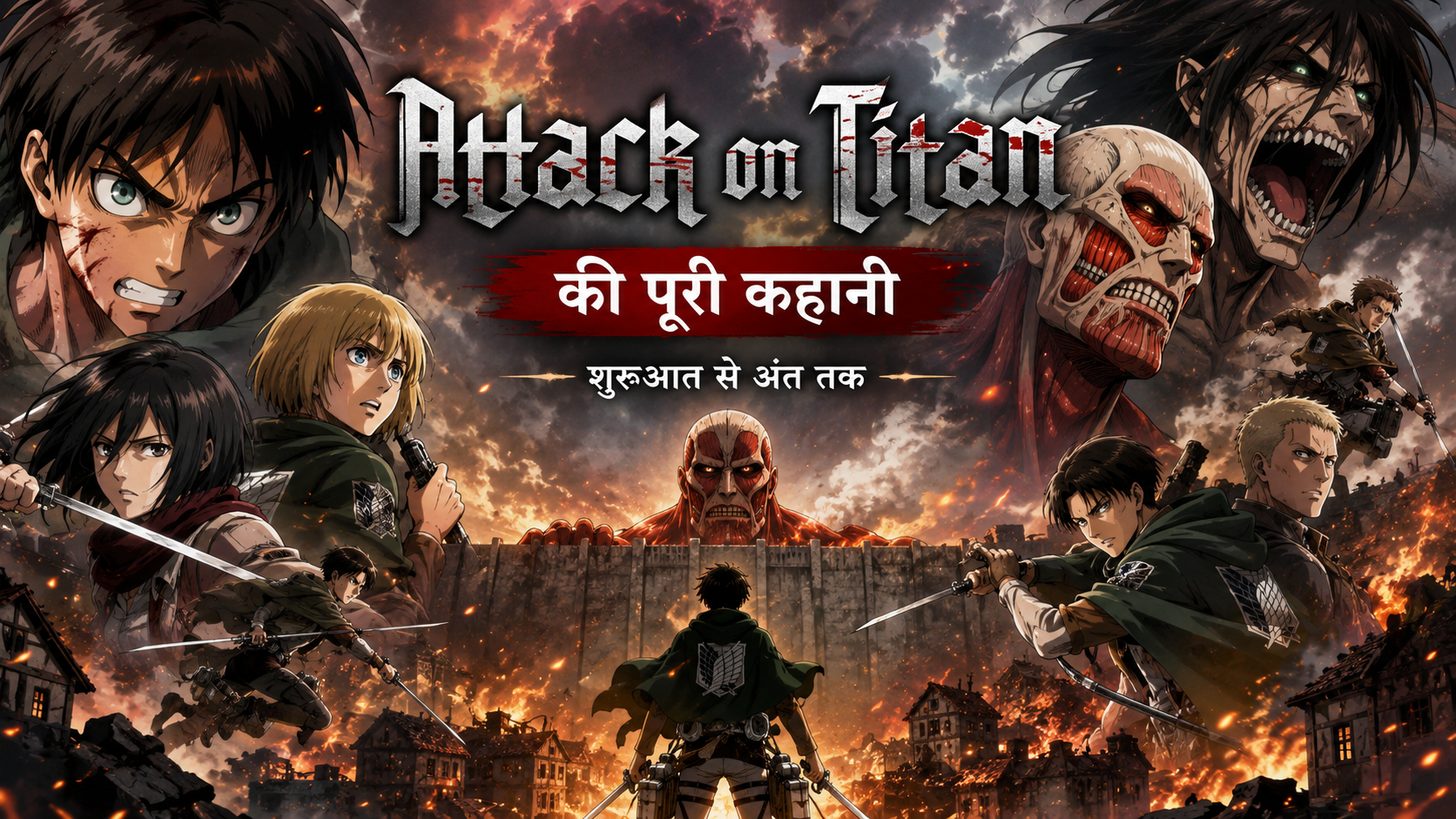 Attack on Titan की पूरी कहानी: मानवता, टाइटन्स और स्वतंत्रता की महागाथा